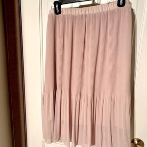 Adiva l Pink Accordion Skirt
